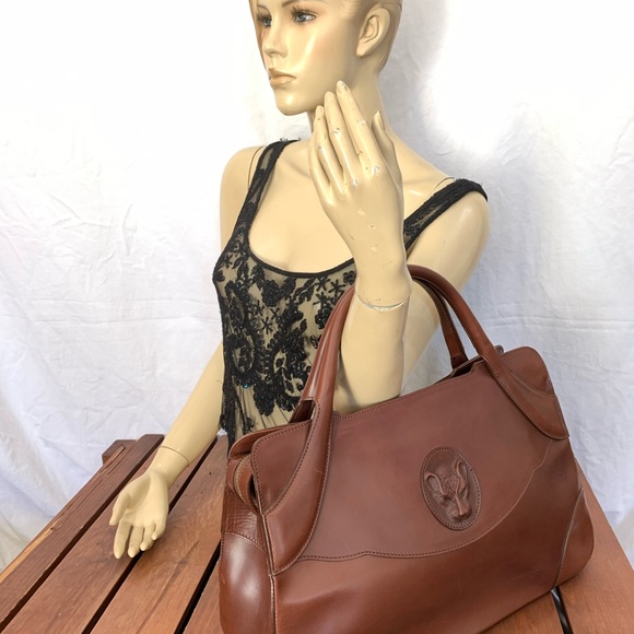 THALE BLANC Cheetah Front Logo Brown Leather - Picture 8 of 8